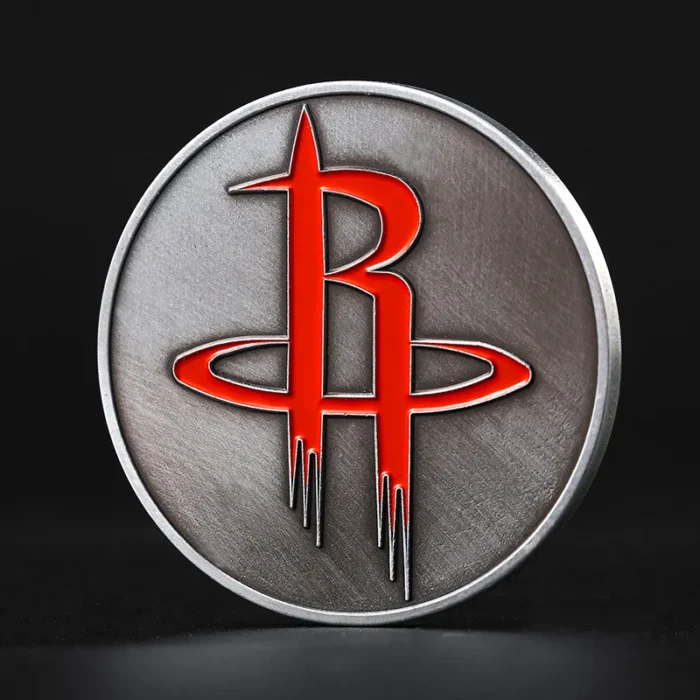 Custom Zinc Alloy NBA Houston Rockets Challenge Coin