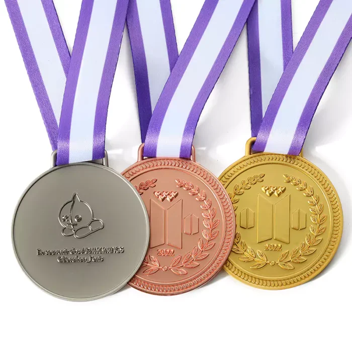 Gold Silver And Rose Honor Medal