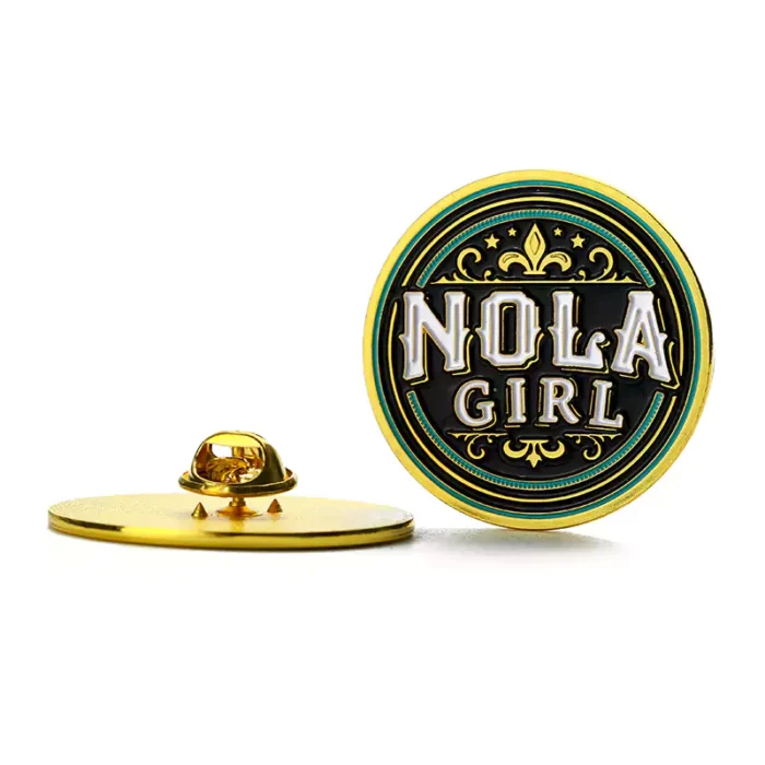 Nora Boy Enamel Circular Emblem Badges